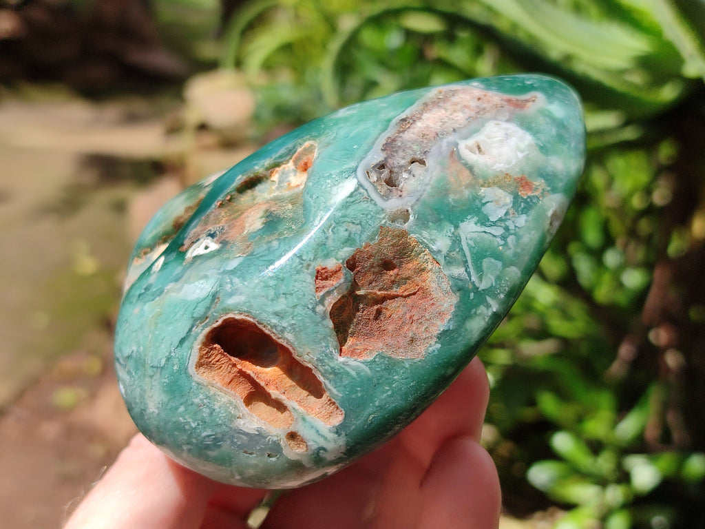 Polished Emerald Mtorolite Free Forms x 3 From Mutorashanga, Zimbabwe - Toprock Gemstones and Minerals 