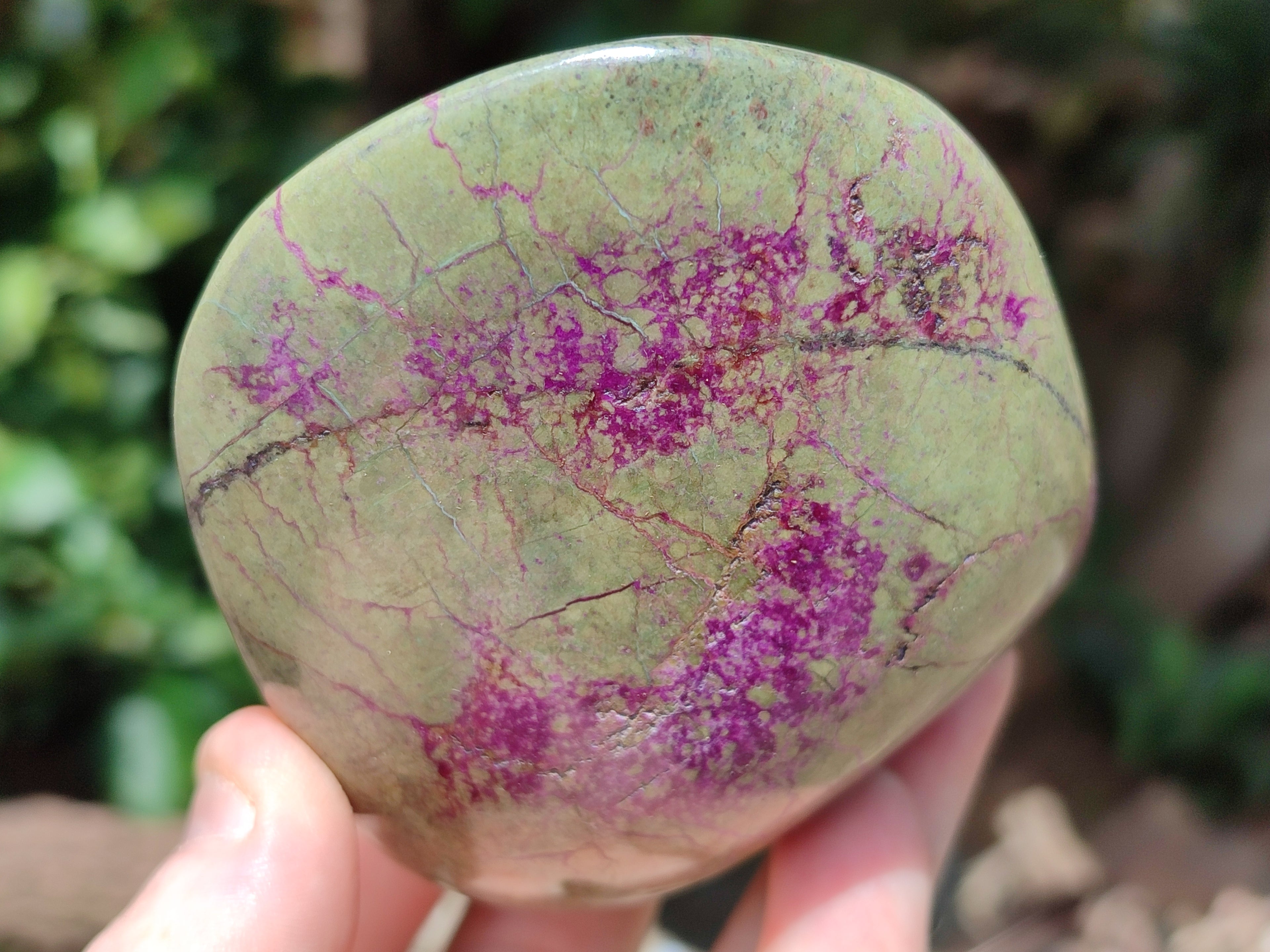 Polished Stichtite Standing Free Forms x 4 From Barberton, South Africa - Toprock Gemstones and Minerals 