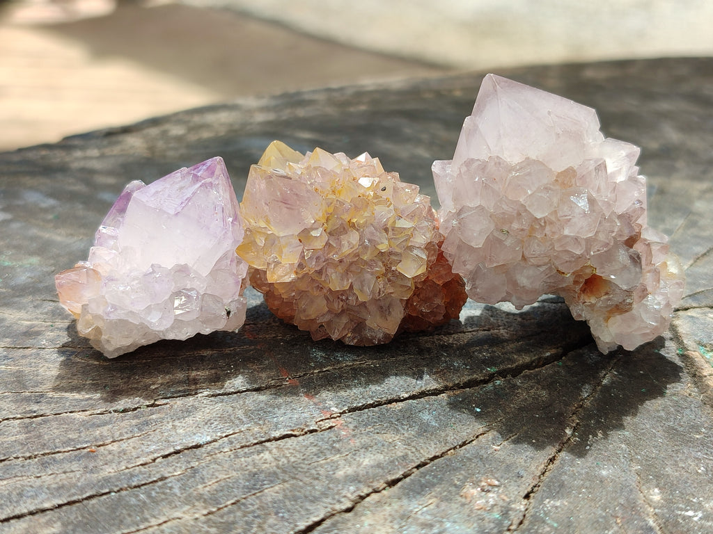 Natural Mixed Smokey Amethyst Spirit Quartz Clusters x 35 From Boekenhouthoek, South Africa - Toprock Gemstones and Minerals 