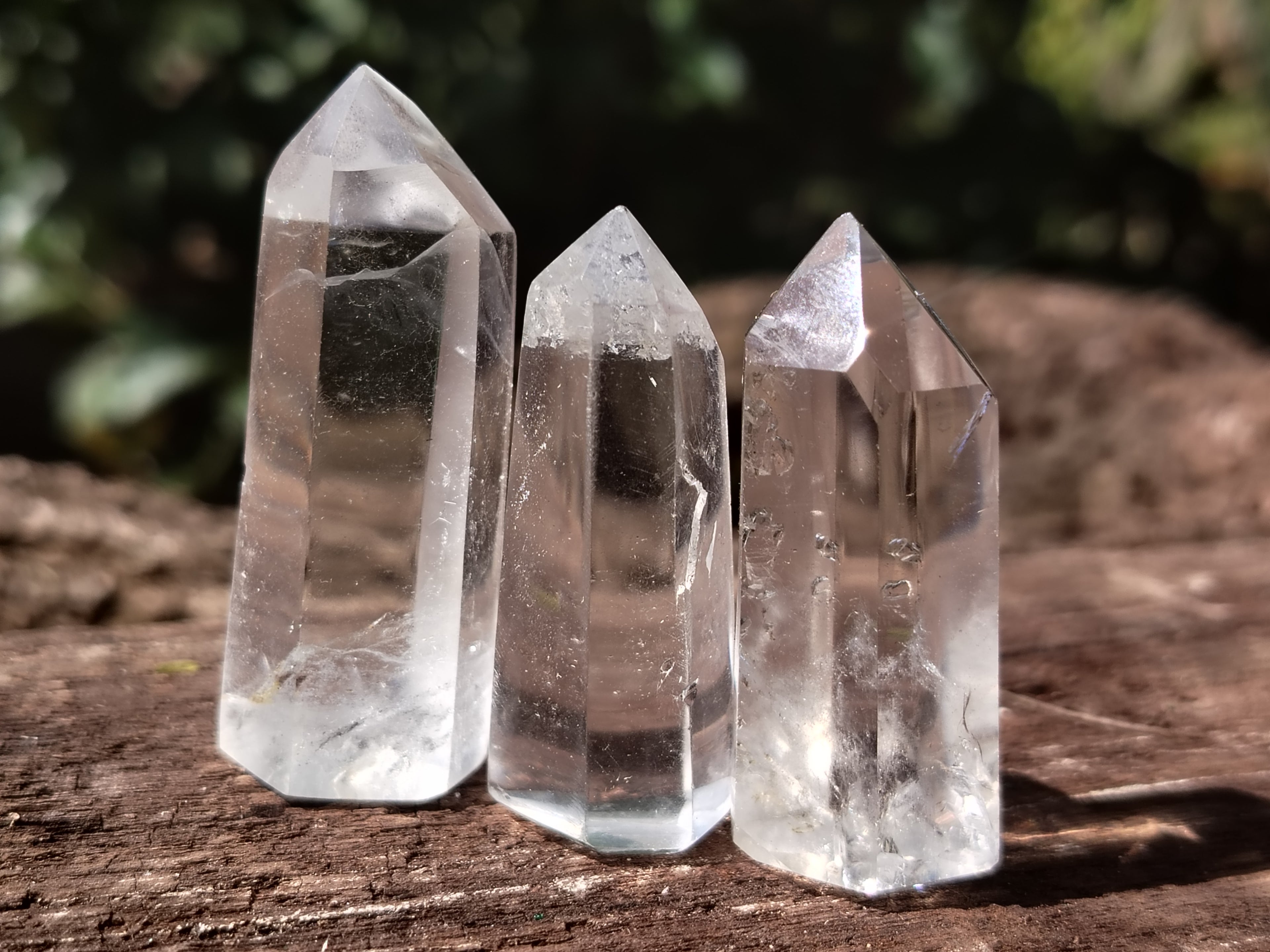 Polished Clear Quartz Crystals x 35 From Madagascar - Toprock Gemstones and Minerals 