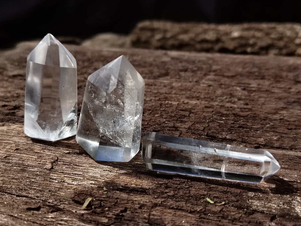 Polished Clear Quartz Crystals x 35 From Madagascar - Toprock Gemstones and Minerals 