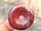 Hand Made Red Jasper Donut Pendants - sold per item - From South Africa - Toprock Gemstones and Minerals 