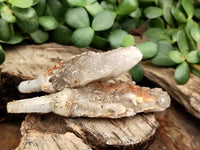 Natural Drusy Quartz Coated Calcite Pseudomorph Specimens x 12 From Lesotho - Toprock Gemstones and Minerals 