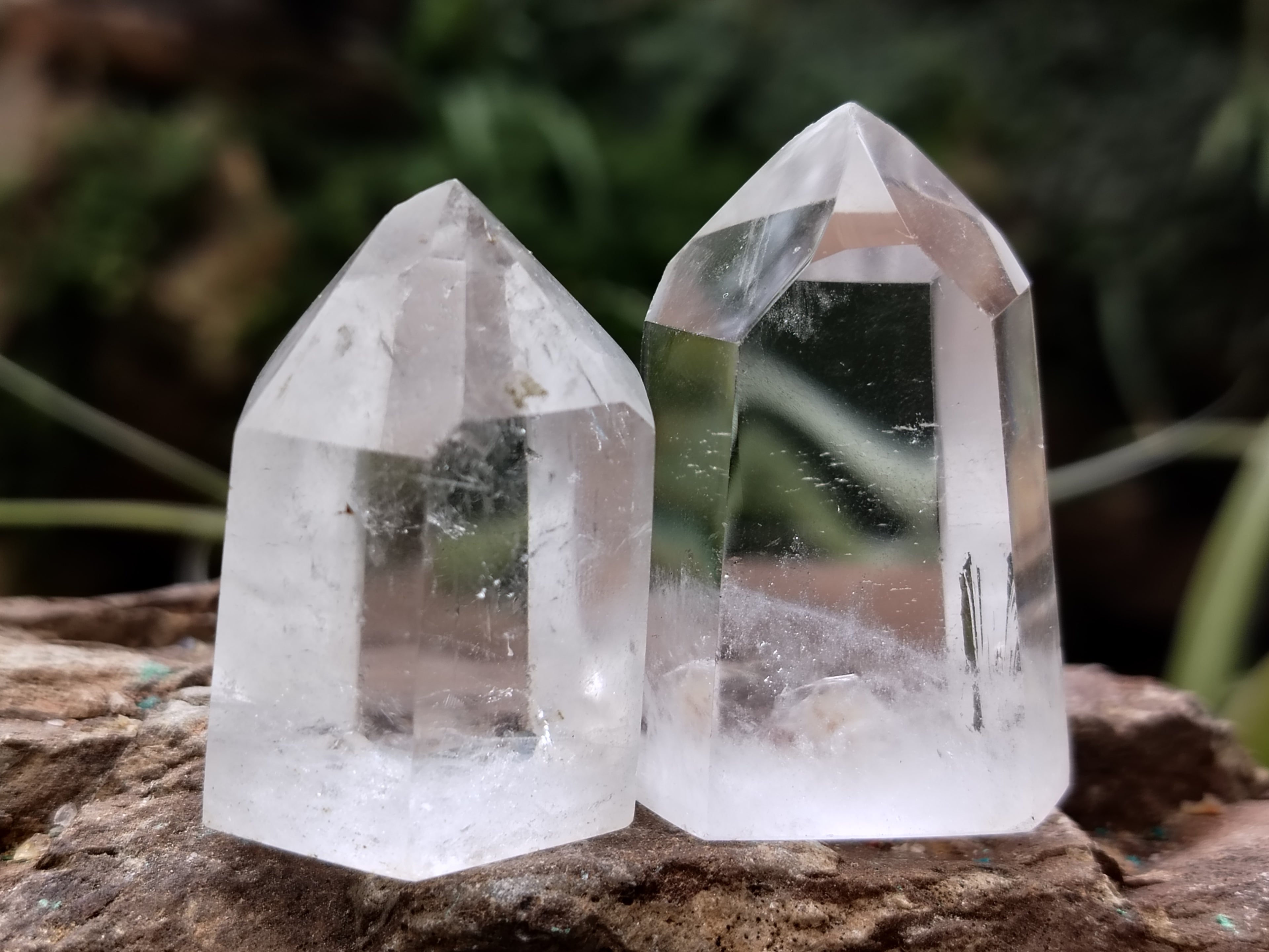 Polished Clear Quartz Crystals x 20 From Madagascar - Toprock Gemstones and Minerals 