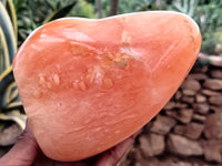 Polished Orange Twist Calcite Standing Free Forms x 2 From Madagascar - Toprock Gemstones and Minerals 