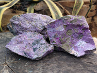 Natural Stichtite Cobbed Specimens x 3 From Barberton, South Africa - Toprock Gemstones and Minerals 