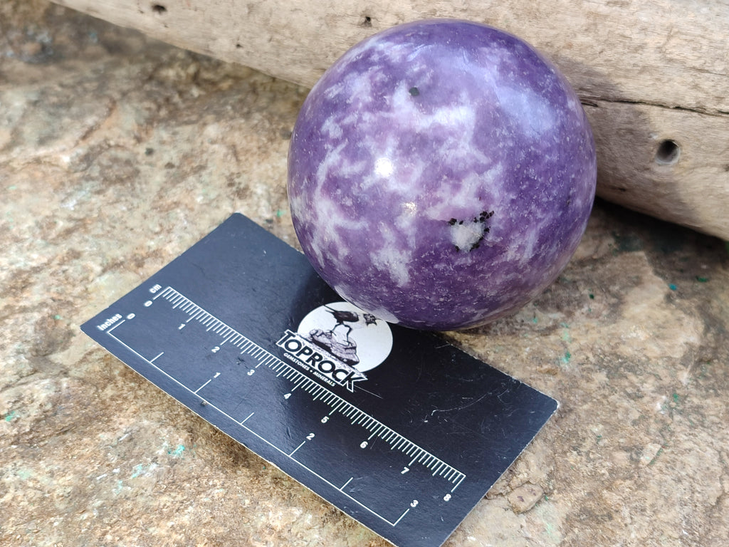 Polished Lepidolite Sphere's x 4 From Zimbabwe - Toprock Gemstones and Minerals 