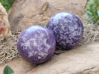 Polished Lepidolite Sphere's x 4 From Zimbabwe - Toprock Gemstones and Minerals 