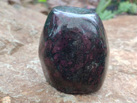 Polished Ruby Corundum In Chrome Verdite Standing Free Forms x 3 From Zimbabwe - Toprock Gemstones and Minerals 