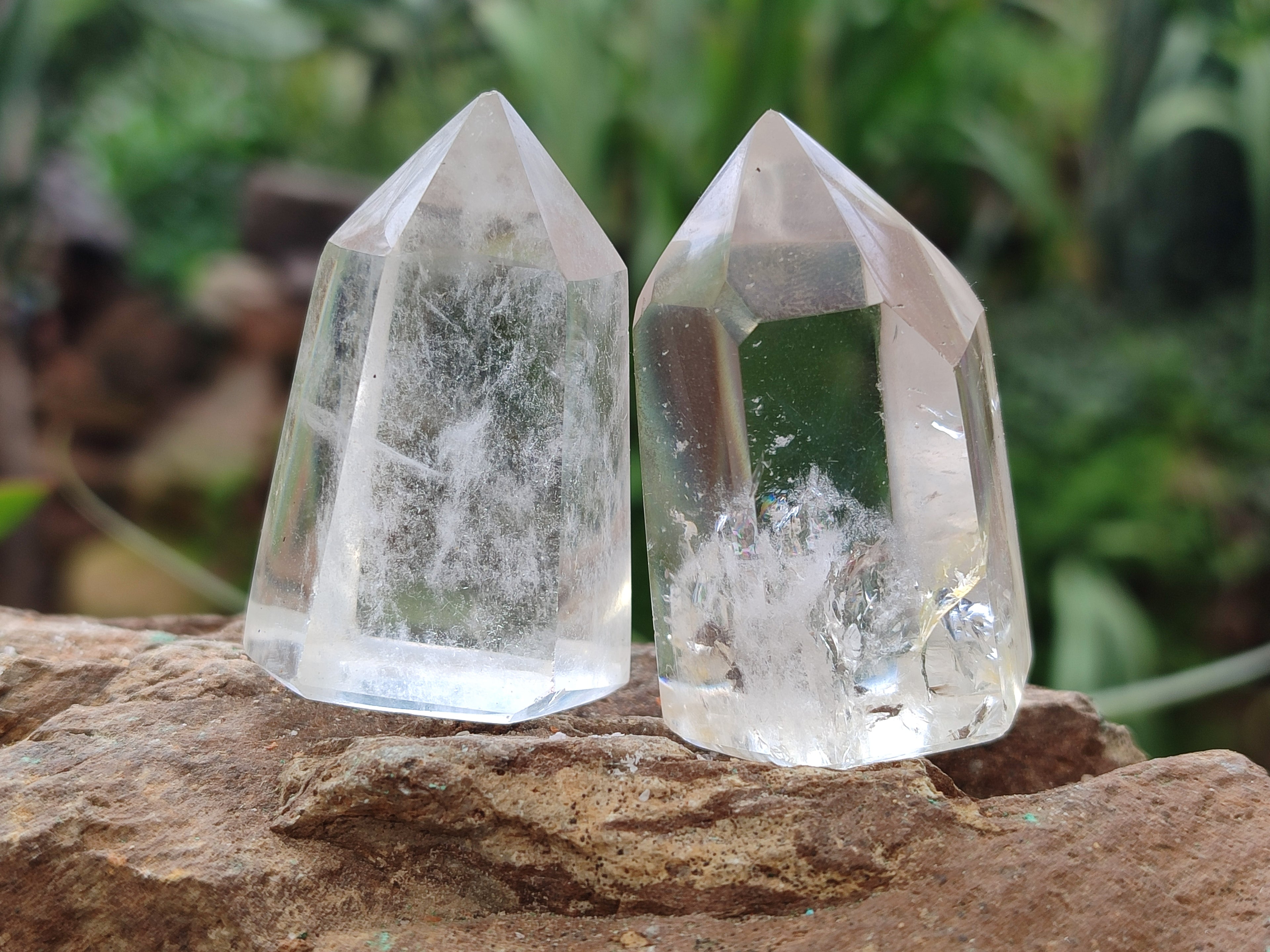 Polished Clear Quartz Crystals x 20 From Madagascar - Toprock Gemstones and Minerals 
