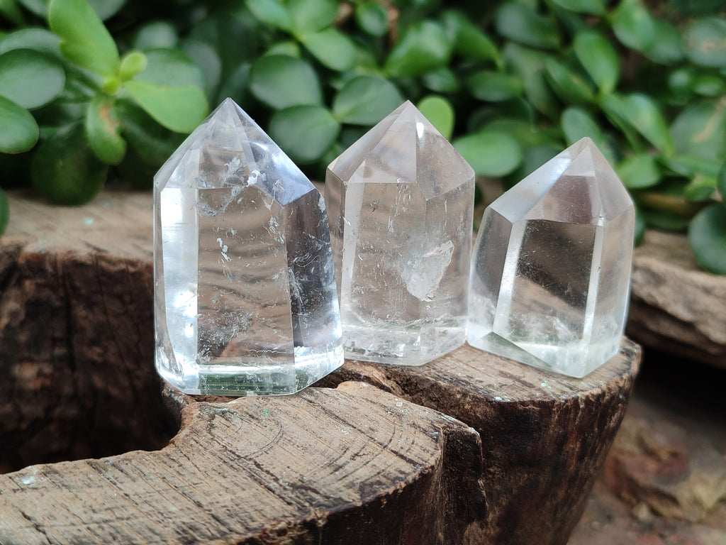 Polished Clear Quartz Crystals x 20 From Madagascar - Toprock Gemstones and Minerals 