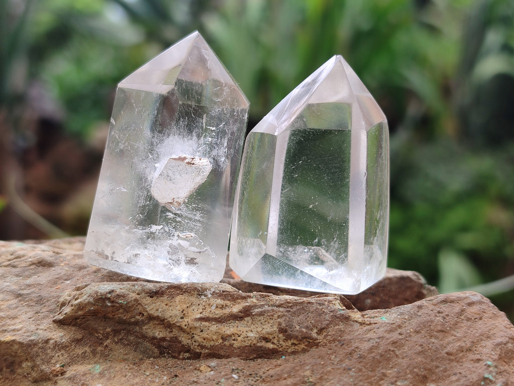Polished Clear Quartz Crystals x 20 From Madagascar - Toprock Gemstones and Minerals 