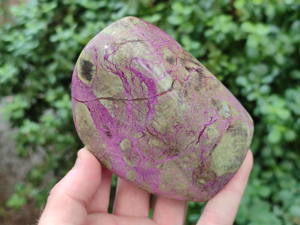 Polished Stichtite Standing Free Forms x 4 From Barberton, South Africa - Toprock Gemstones and Minerals 