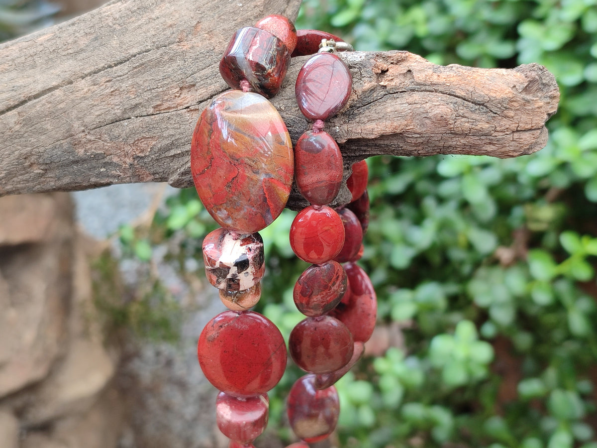 Hand Made Mixed Stone Bead Necklaces x 6 From South Africa - Toprock Gemstones and Minerals 