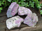 Natural Stichtite Cobbed Specimens x 4 From Barberton, South Africa - Toprock Gemstones and Minerals 