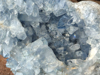 Natural Celestite Geode Specimens x 1 From Sakoany, Madagascar - Toprock Gemstones and Minerals 