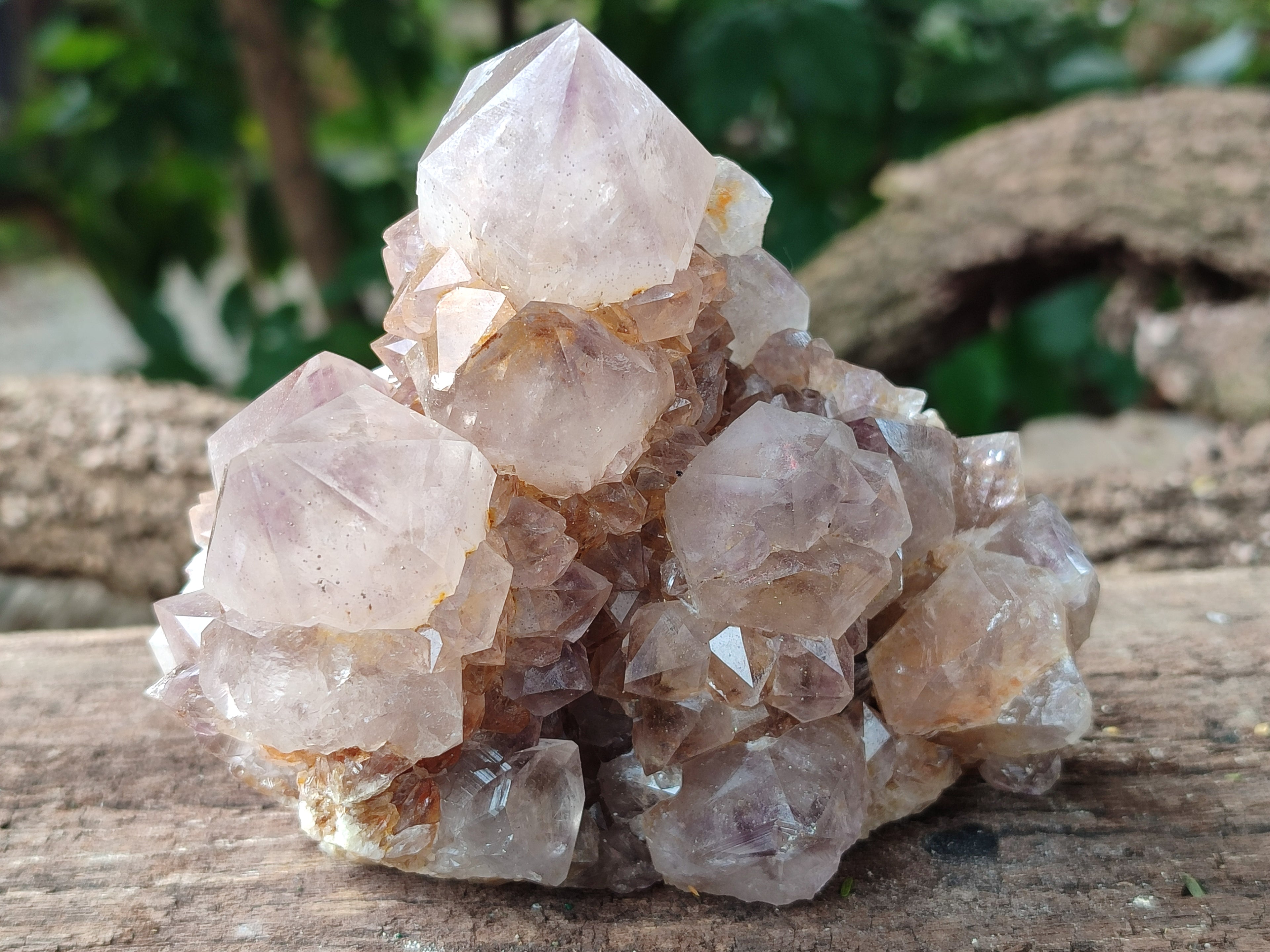 Natural Smokey Amethyst Spirit Quartz Clusters x 4 From Boekenhouthoek, South Africa - Toprock Gemstones and Minerals 