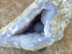 Natural Blue Lace Agate Geode Specimens x 3 From Nsanje, Malawi - Toprock Gemstones and Minerals 