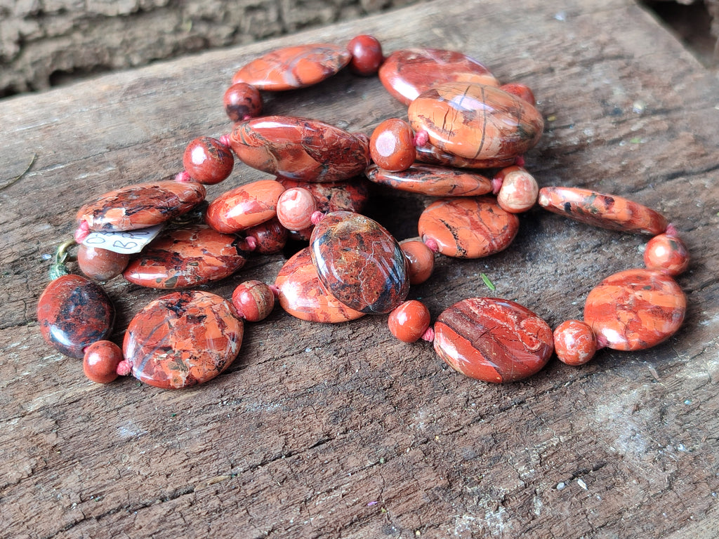 Hand Made Mixed Stone Bead Necklaces x 6 From Southern Africa - Toprock Gemstones and Minerals 