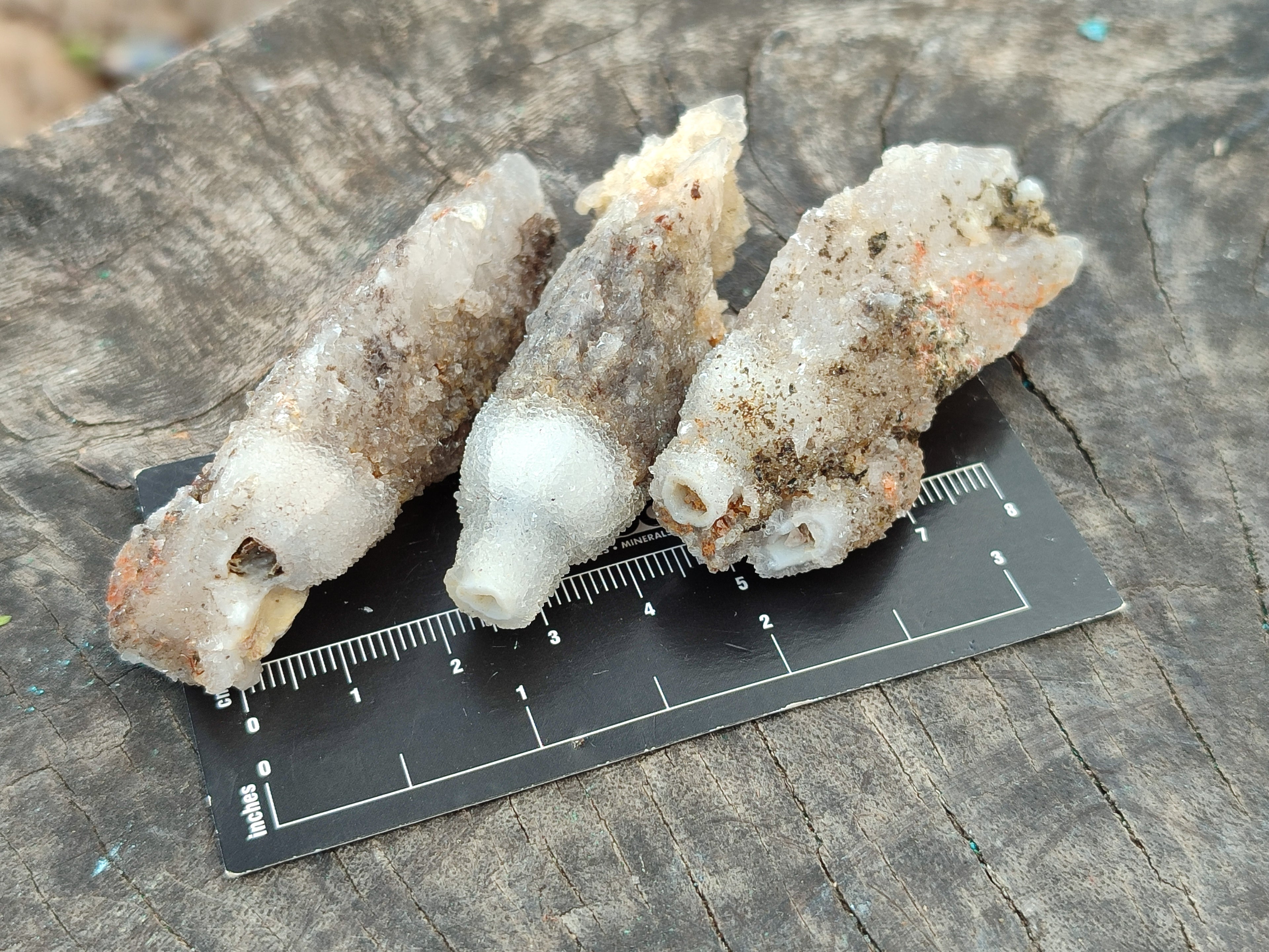 Natural Drusy Quartz Coated Calcite Pseudomorph Specimens x 20 From Alberts Mountain, Lesotho - Toprock Gemstones and Minerals 