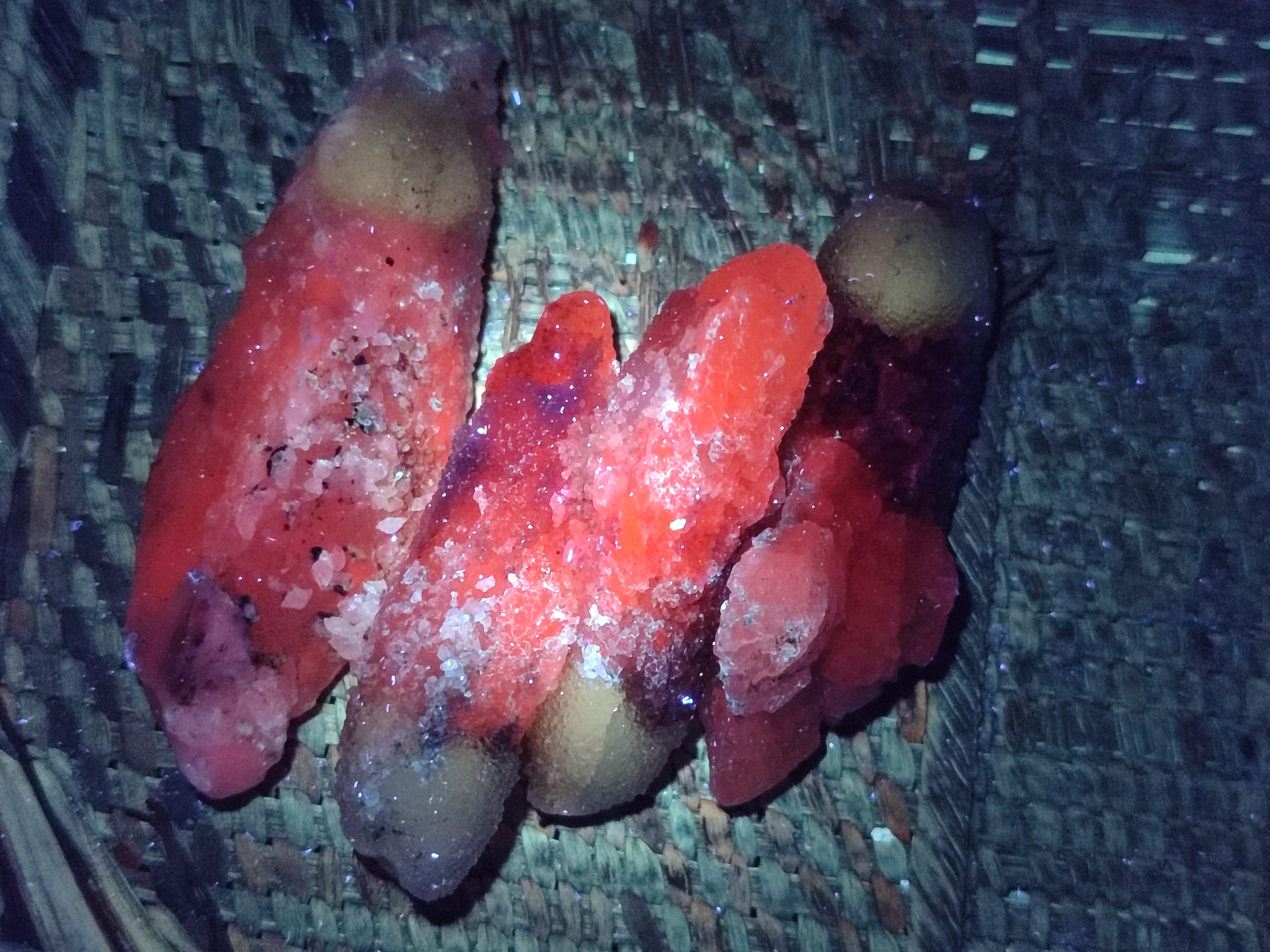 Natural Drusy Quartz Coated Calcite Pseudomorph Specimens x 20 From Alberts Mountain, Lesotho - Toprock Gemstones and Minerals 