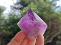 Polished Chevron Amethyst Points x 6 From Ankazobe, Madagascar