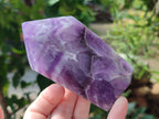 Polished Chevron Amethyst Points x 6 From Ankazobe, Madagascar - Toprock Gemstones and Minerals 