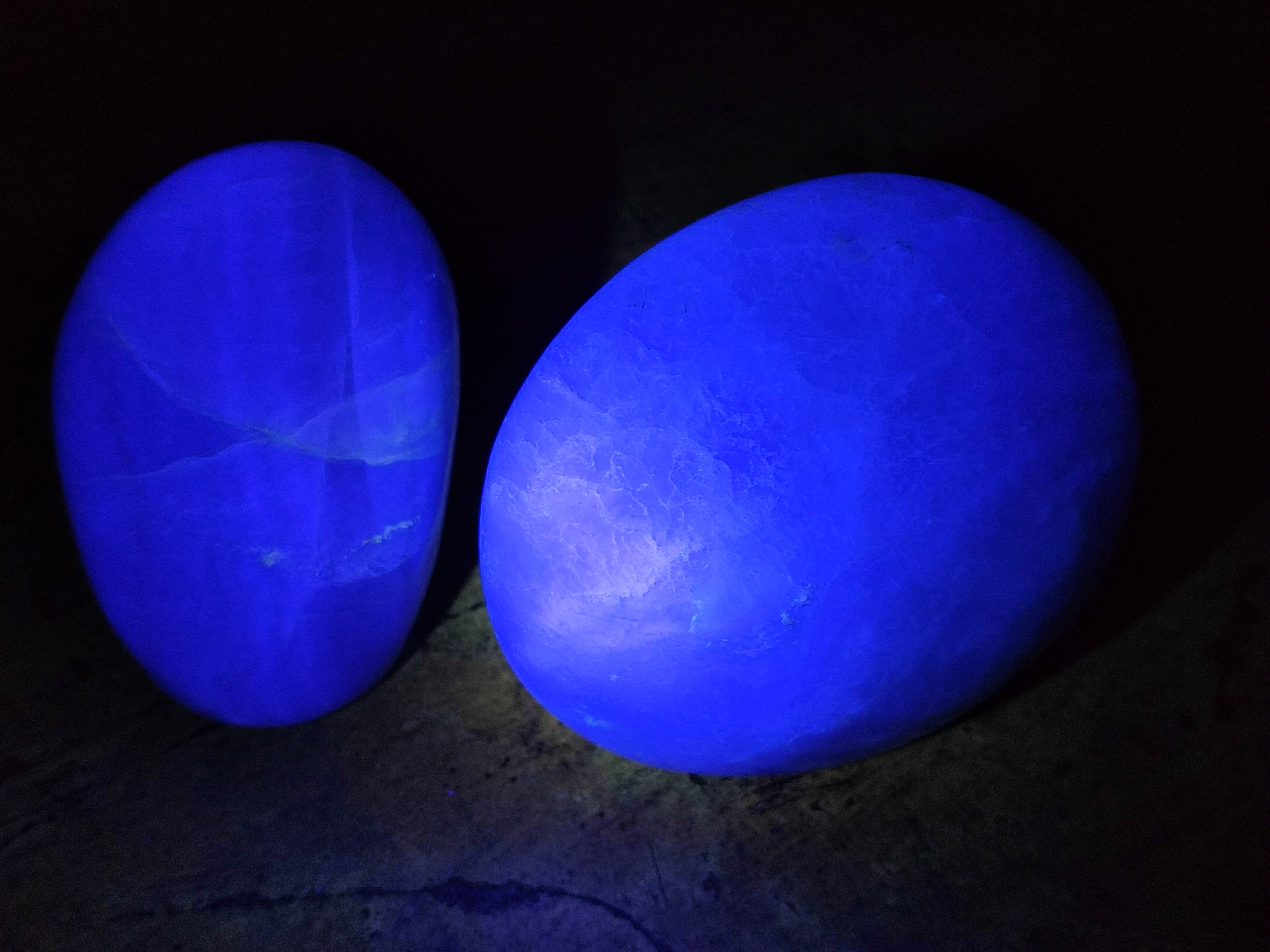 Polished Green Fluorite Standing Free Forms x 3 From Madagascar - Toprock Gemstones and Minerals 