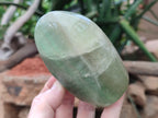 Polished Green Fluorite Standing Free Forms x 3 From Madagascar - Toprock Gemstones and Minerals 