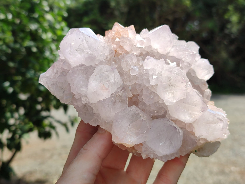 Natural Amethyst Spirit Quartz Clusters x 3 From Boekenhouthoek, South Africa - Toprock Gemstones and Minerals 