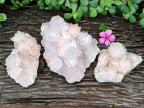Natural Amethyst Spirit Quartz Clusters x 3 From Boekenhouthoek, South Africa - Toprock Gemstones and Minerals 