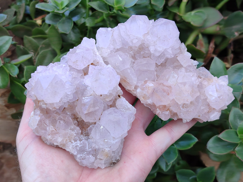 Natural Amethyst Spirit Quartz Clusters x 3 From Boekenhouthoek, South Africa - Toprock Gemstones and Minerals 