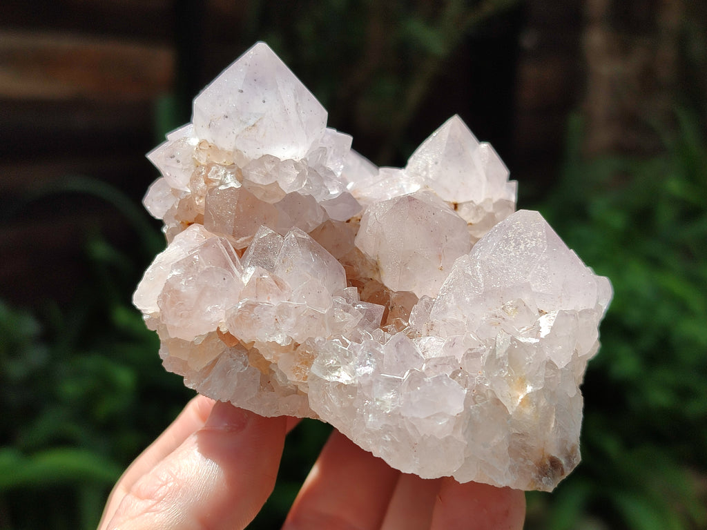 Natural Amethyst Spirit Quartz Clusters x 3 From Boekenhouthoek, South Africa - Toprock Gemstones and Minerals 