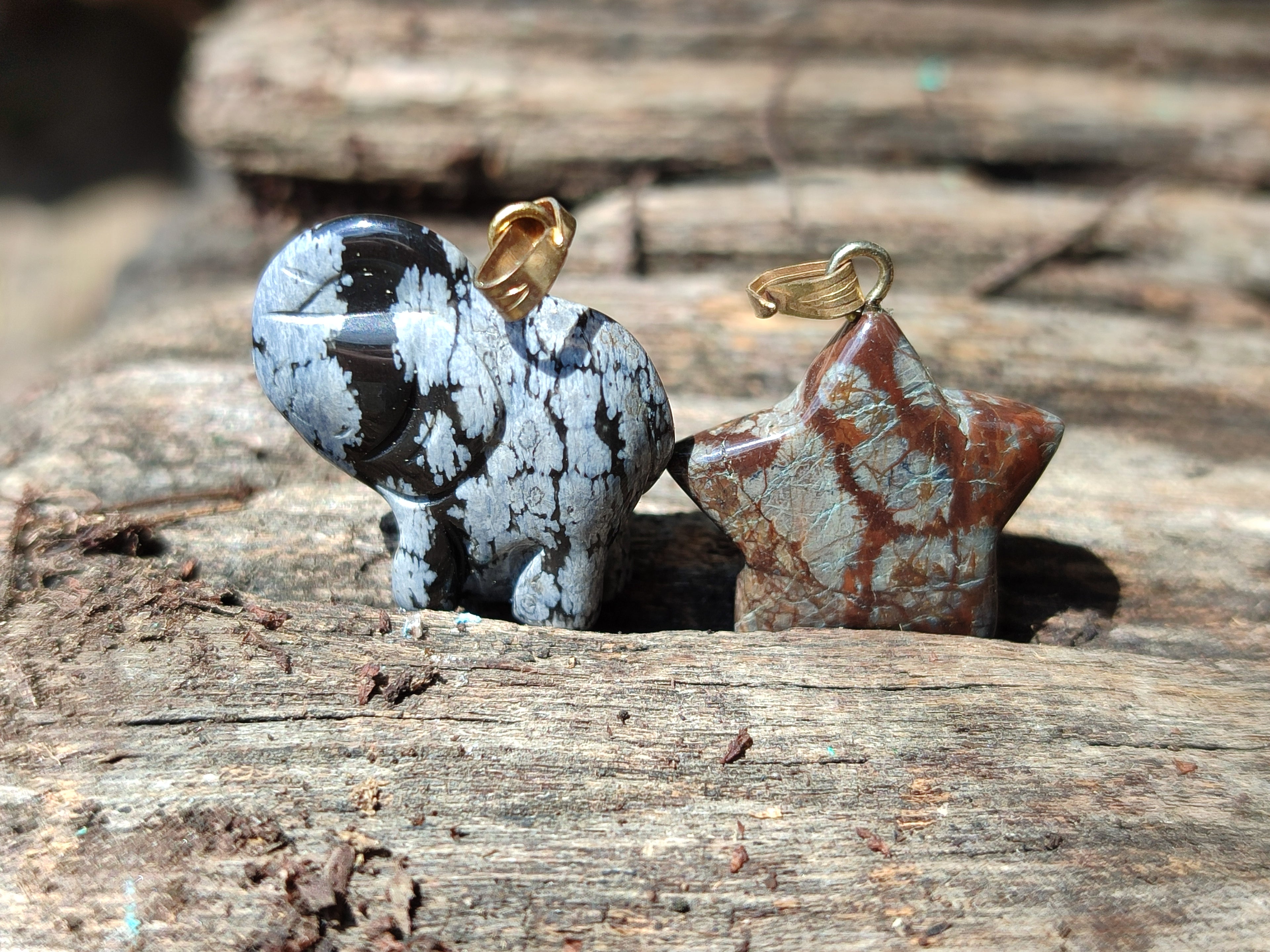 Hand Made Mixed Stone Earrings x 36 From Southern Africa - Toprock Gemstones and Minerals 