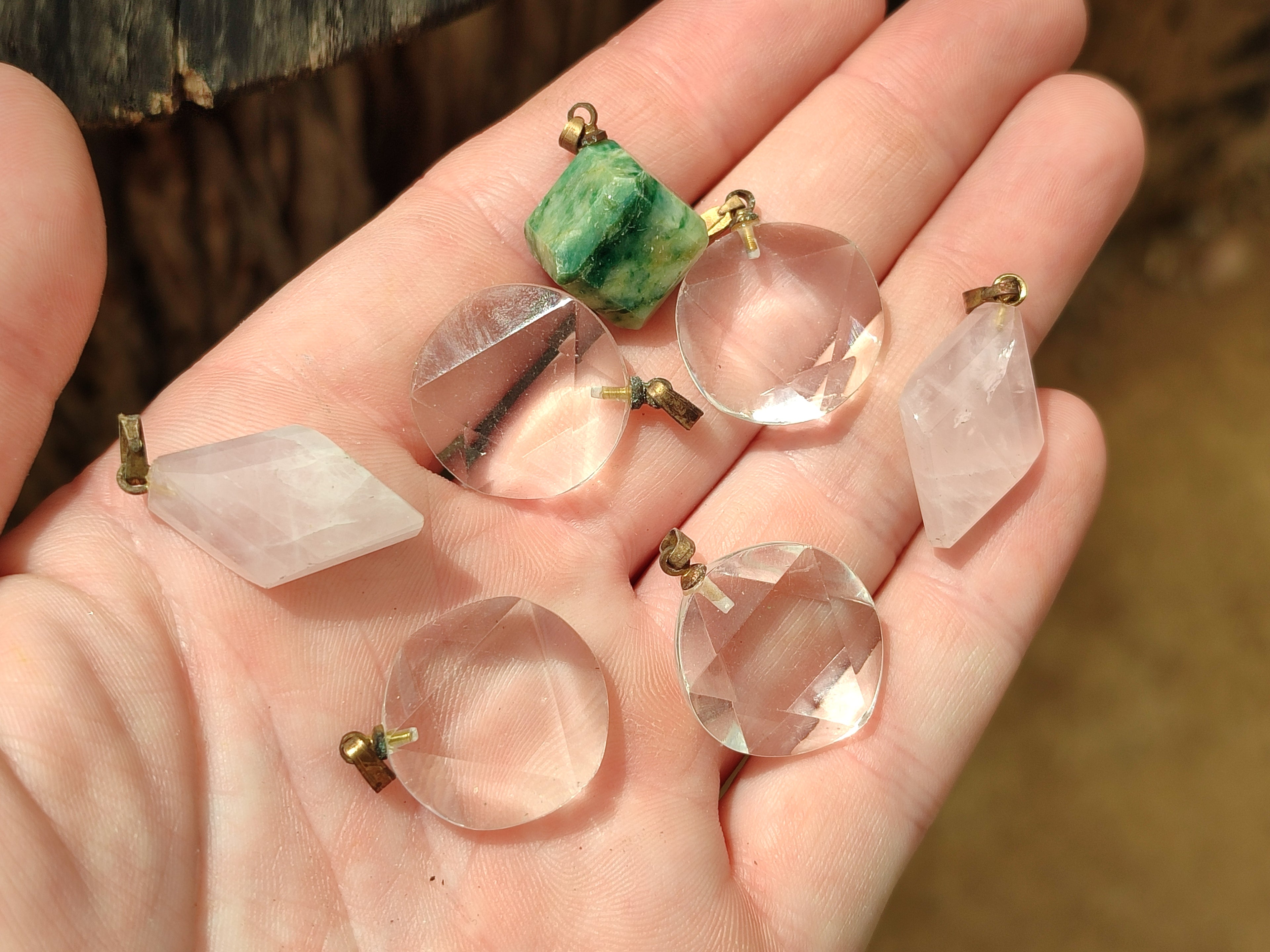 Hand Made Mixed Stone Earrings x 36 From Southern Africa - Toprock Gemstones and Minerals 