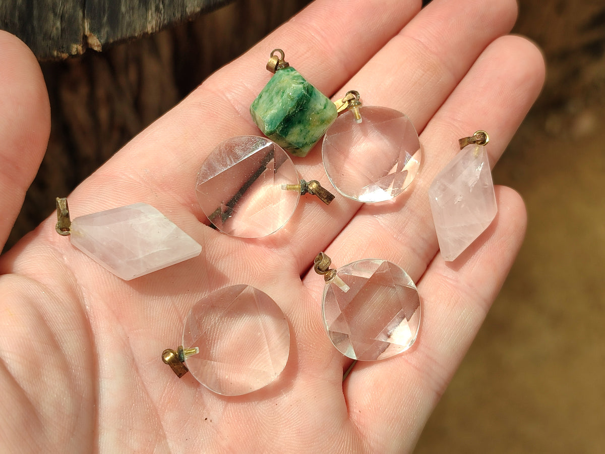 Hand Made Mixed Stone Earrings x 36 From Southern Africa - Toprock Gemstones and Minerals 