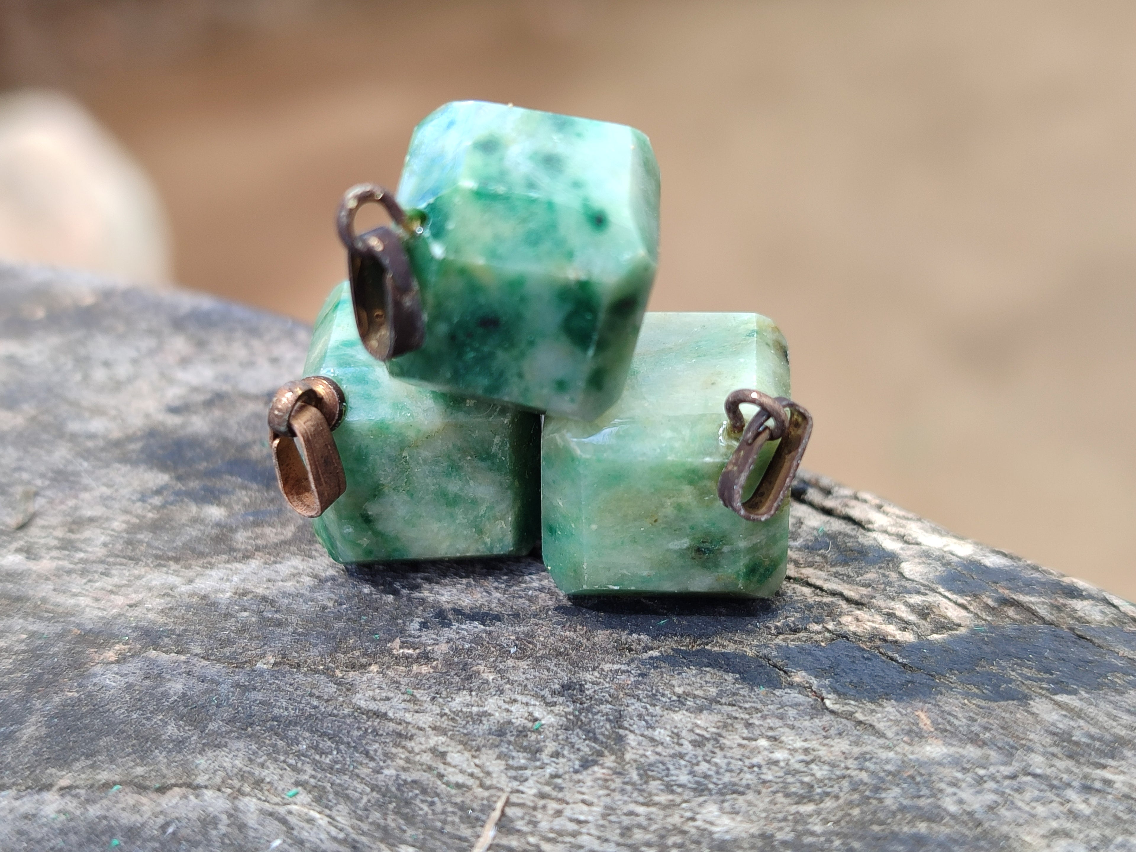 Hand Made Mixed Stone Earrings x 36 From Southern Africa - Toprock Gemstones and Minerals 