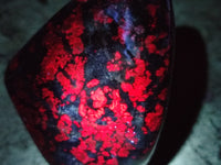 Polished Ruby Corundum In Chrome Verdite Standing Free Forms x 3 From Zimbabwe - Toprock Gemstones and Minerals 