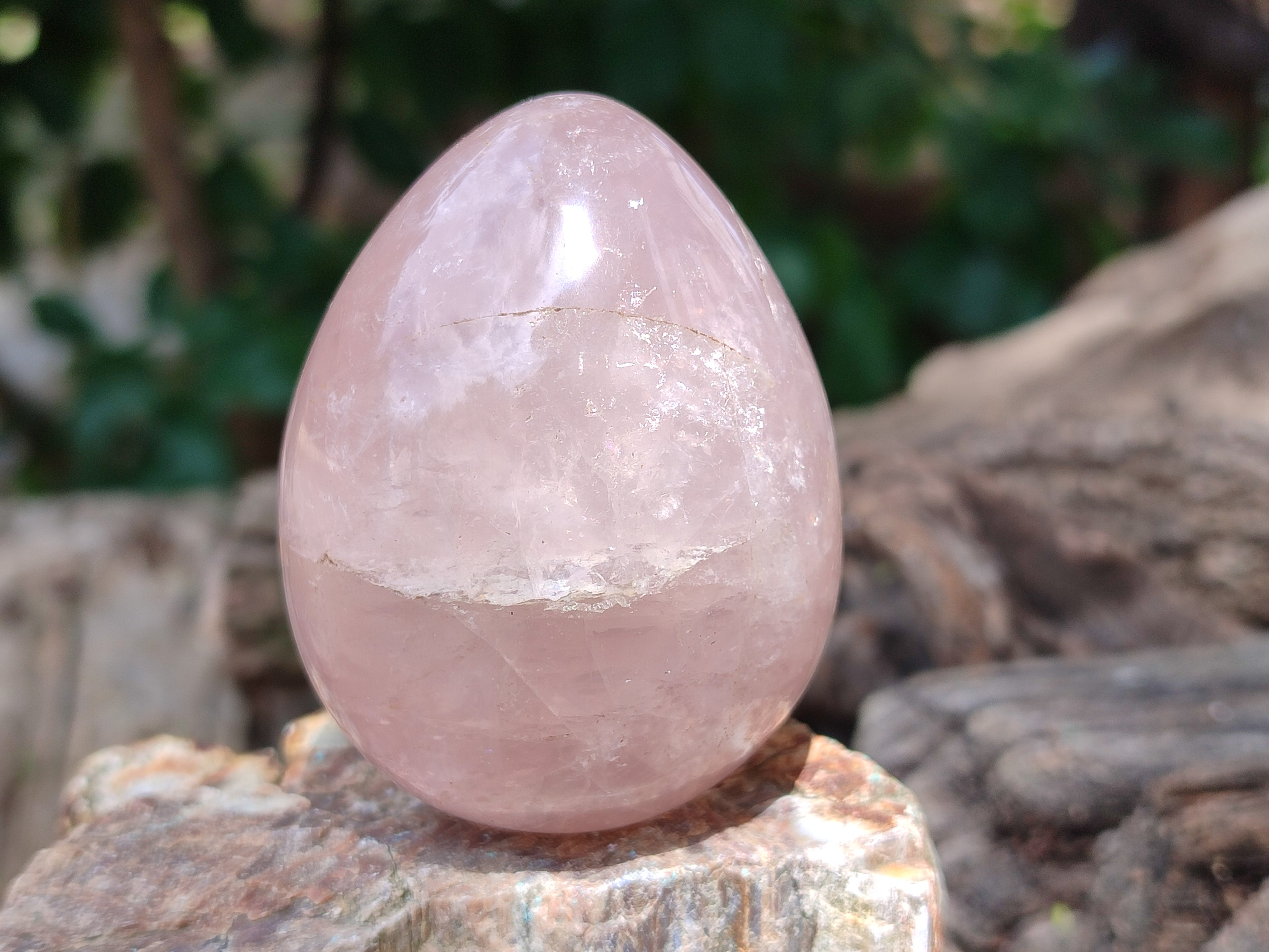 Polished Rose Quartz Standing Free Forms x 6 From Ambatondrazaka, Madagascar - Toprock Gemstones and Minerals 
