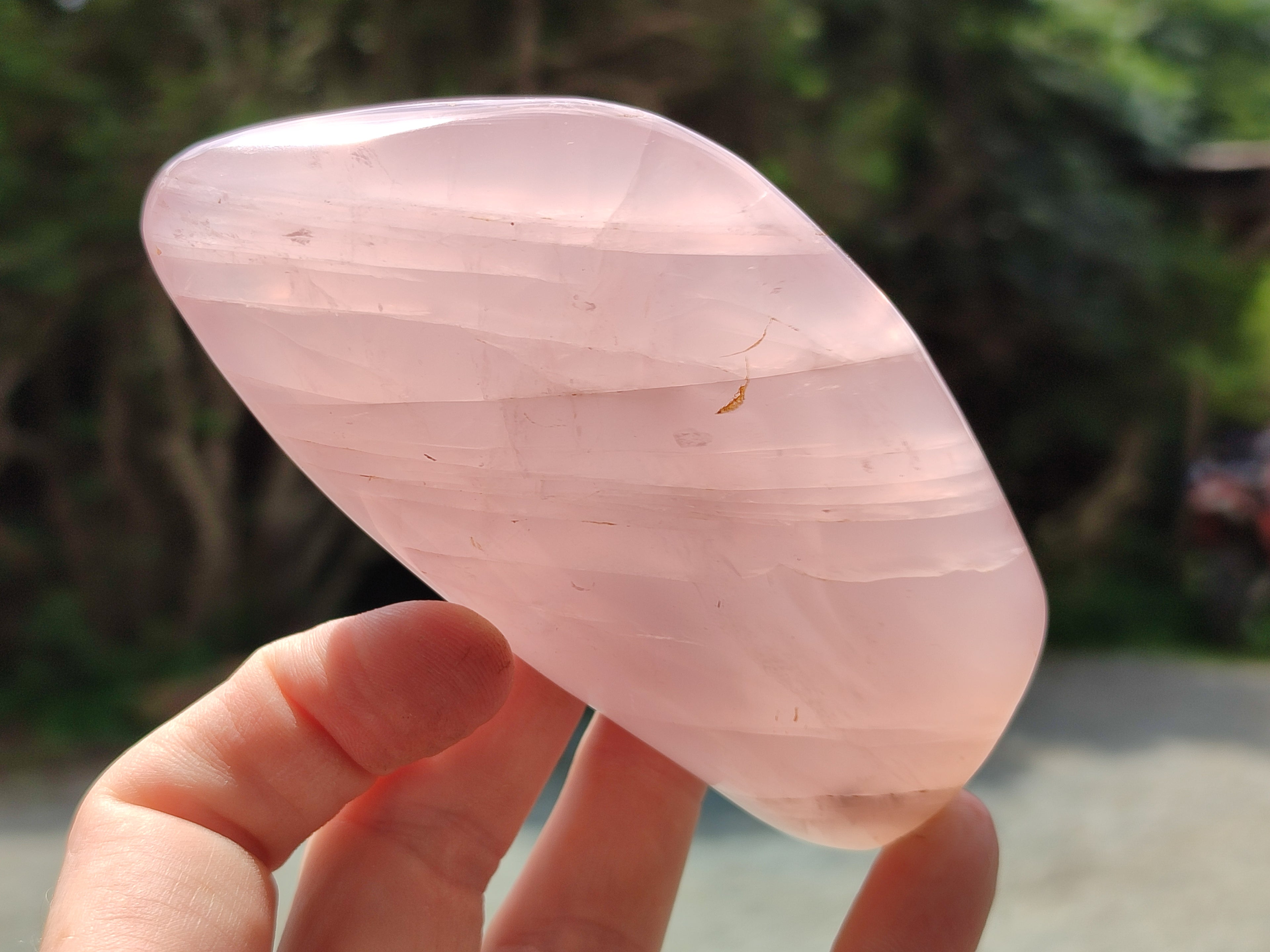 Polished Rose Quartz Standing Free Forms x 6 From Ambatondrazaka, Madagascar - Toprock Gemstones and Minerals 