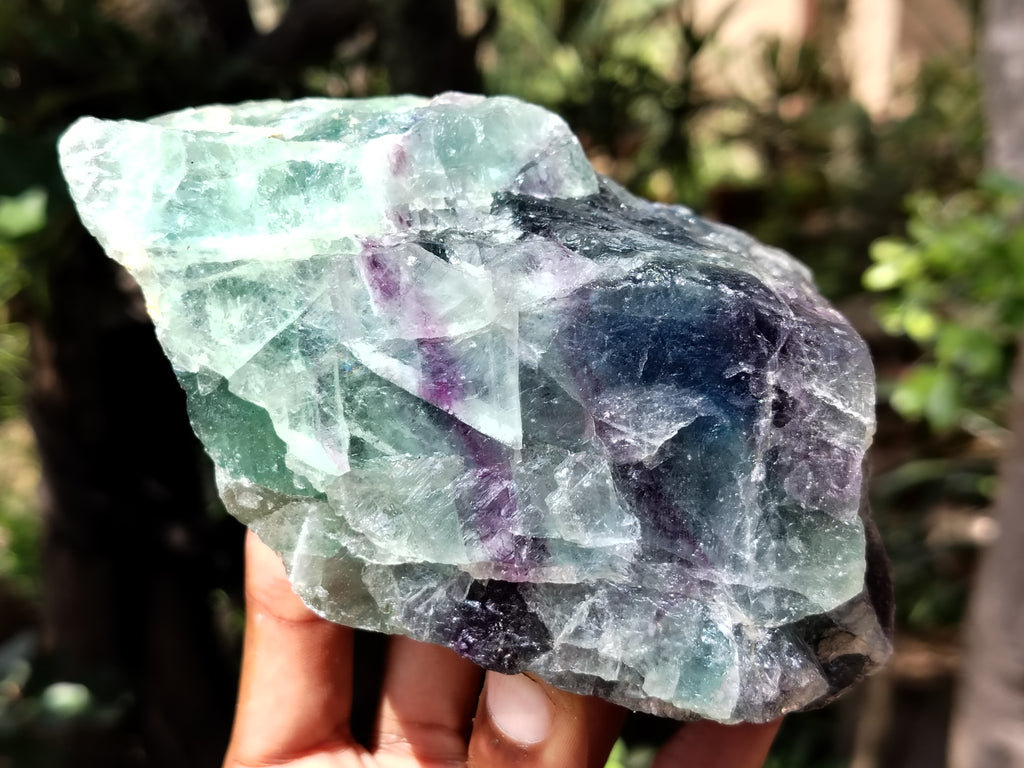 Natural Watermelon Fluorite Cobbed Specimens x 4 From Uis, Namibia - Toprock Gemstones and Minerals 
