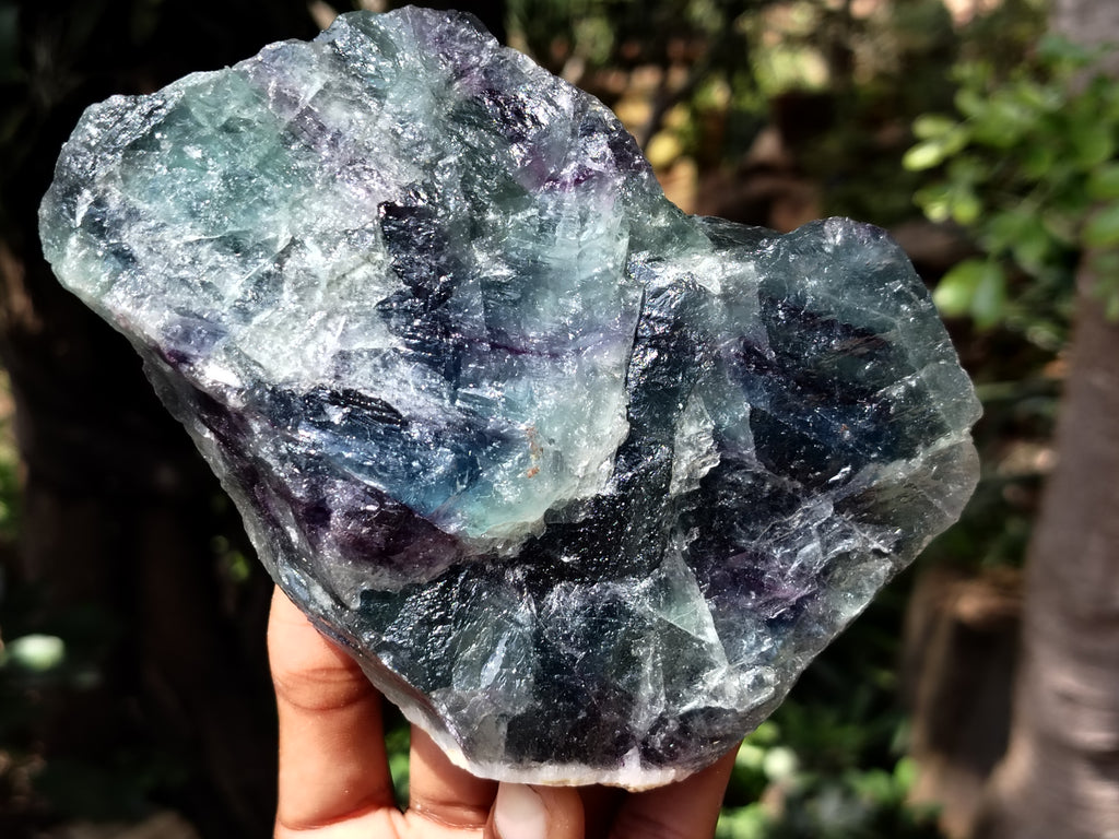 Natural Watermelon Fluorite Cobbed Specimens x 4 From Uis, Namibia - Toprock Gemstones and Minerals 