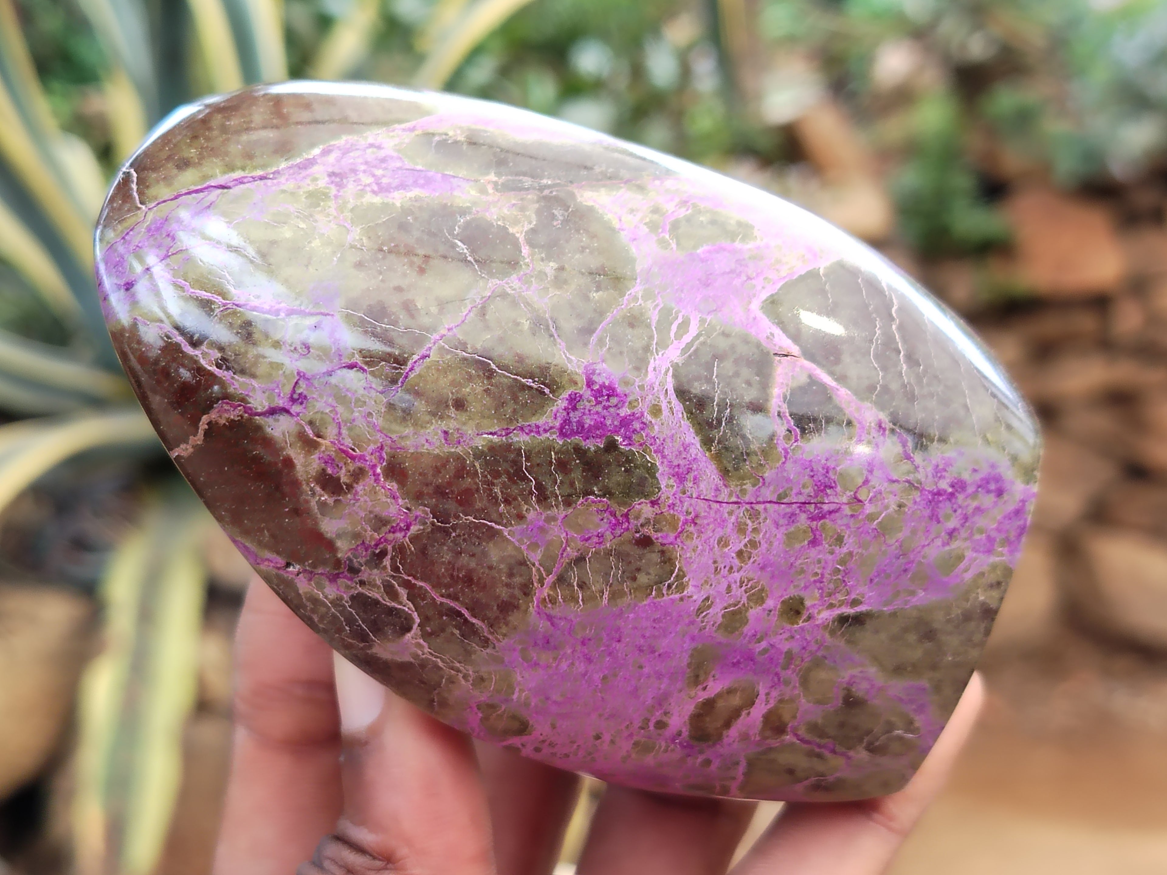 Polished Stichtite Standing Free Forms x 2 From Barberton, South Africa&nbsp; - Toprock Gemstones and Minerals 