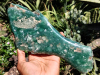 Polished On One Side Emerald Mtorolite Plates x 2 From Mutorashanga, Zimbabwe - Toprock Gemstones and Minerals 