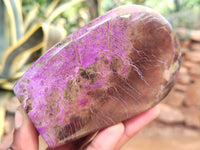 Polished Stichtite Standing Free Forms x 4 From Barberton, South Africa - Toprock Gemstones and Minerals 