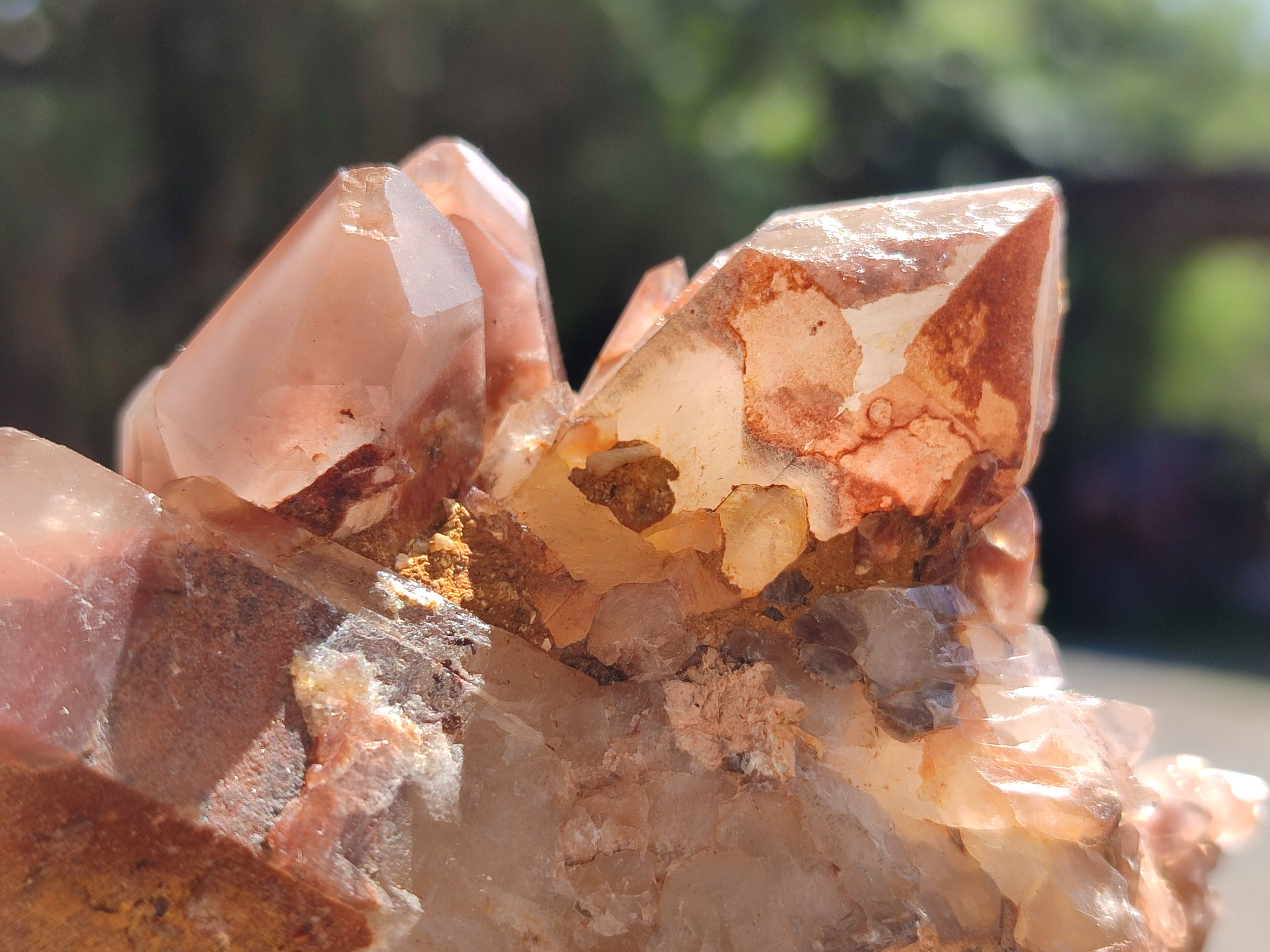 Natural Hematoid Quartz Clusters x 6 From Karoi, Zimbabwe - Toprock Gemstones and Minerals 