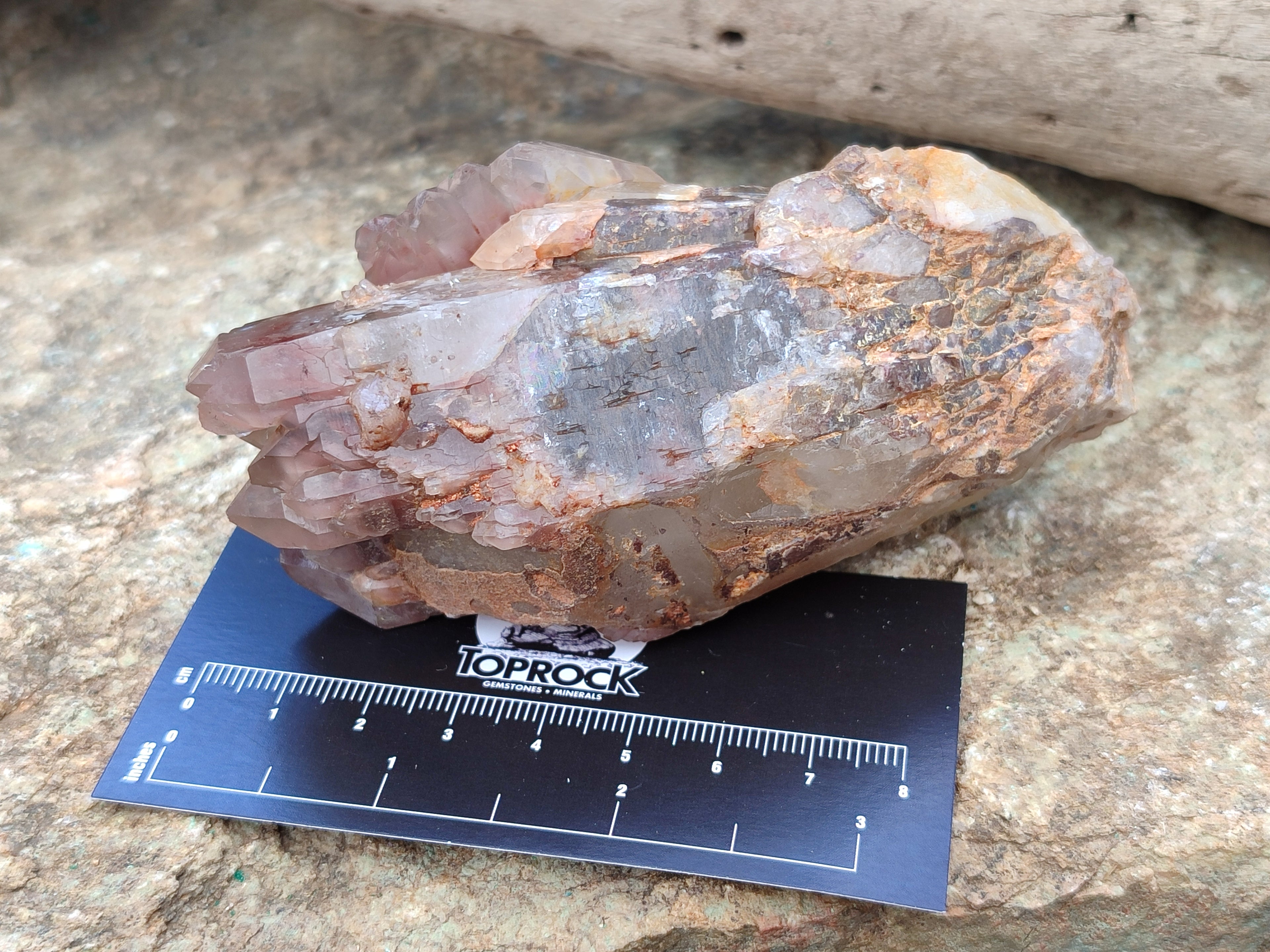 Natural Hematoid Quartz Clusters x 6 From Karoi, Zimbabwe - Toprock Gemstones and Minerals 