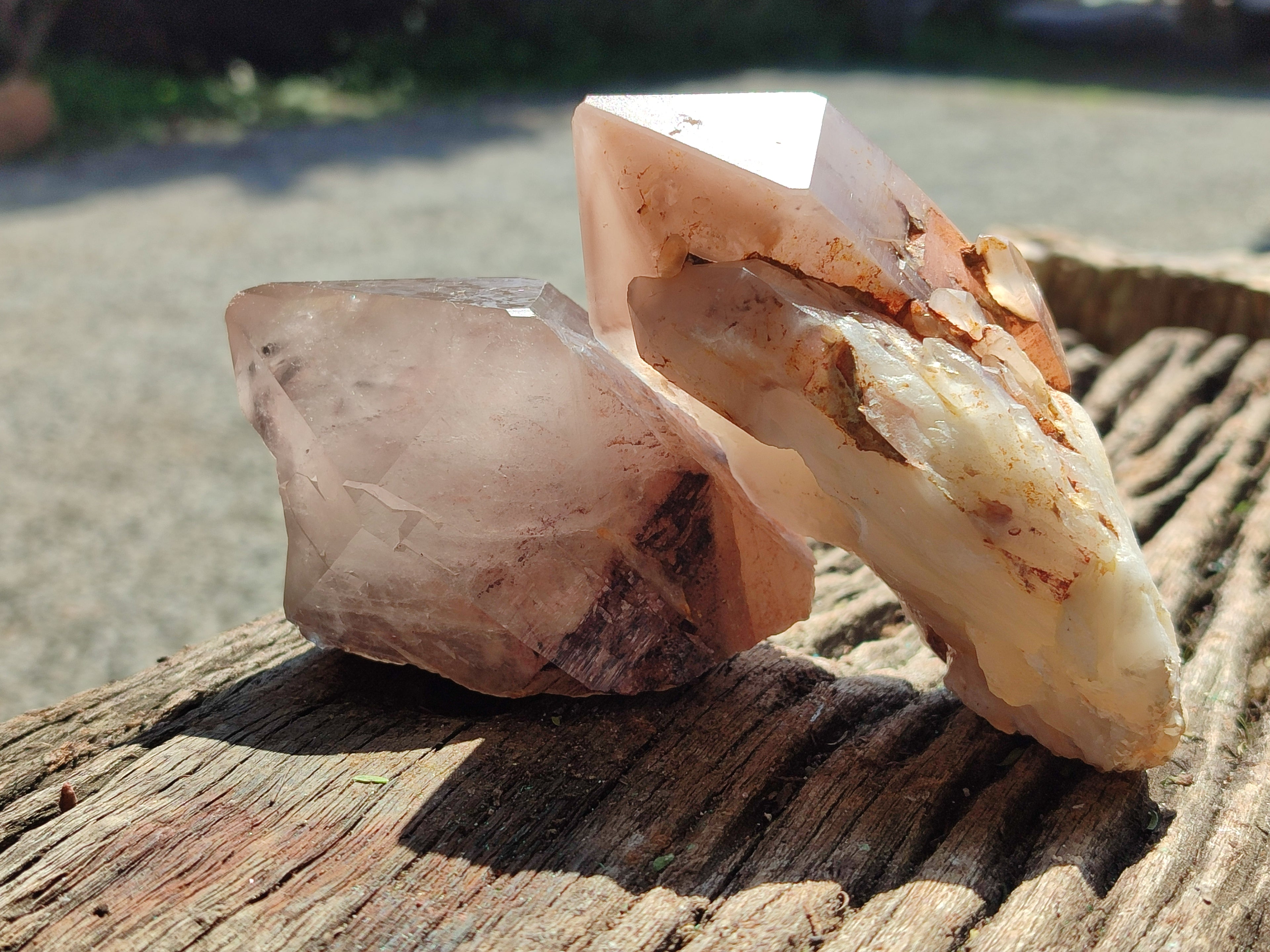 Natural Hematoid Quartz Clusters x 6 From Karoi, Zimbabwe - Toprock Gemstones and Minerals 