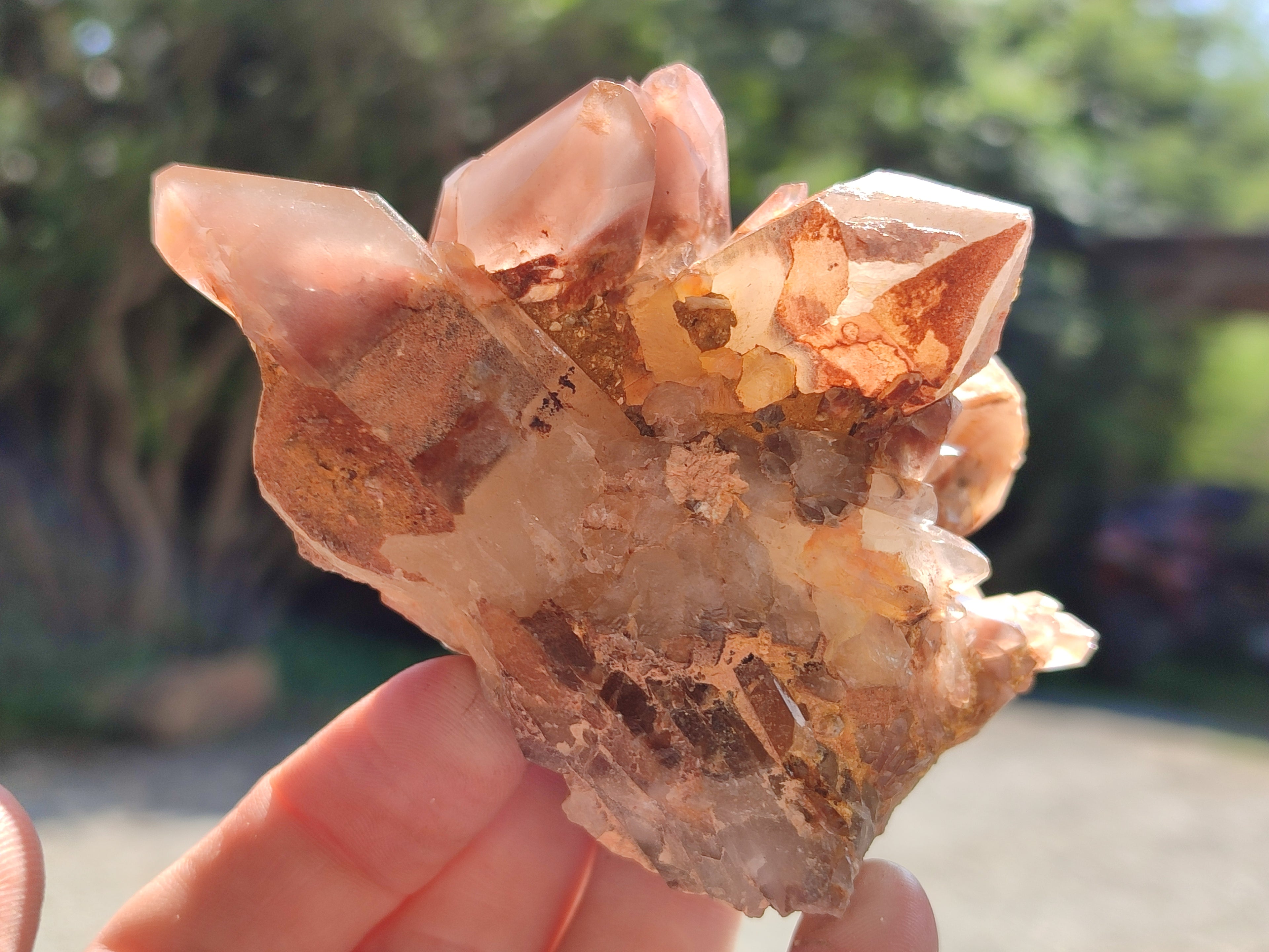 Natural Hematoid Quartz Clusters x 6 From Karoi, Zimbabwe - Toprock Gemstones and Minerals 