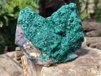 Natural Crystalline Malachite Specimens x 3 From Congo - Toprock Gemstones and Minerals 